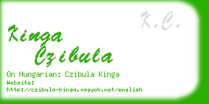 kinga czibula business card